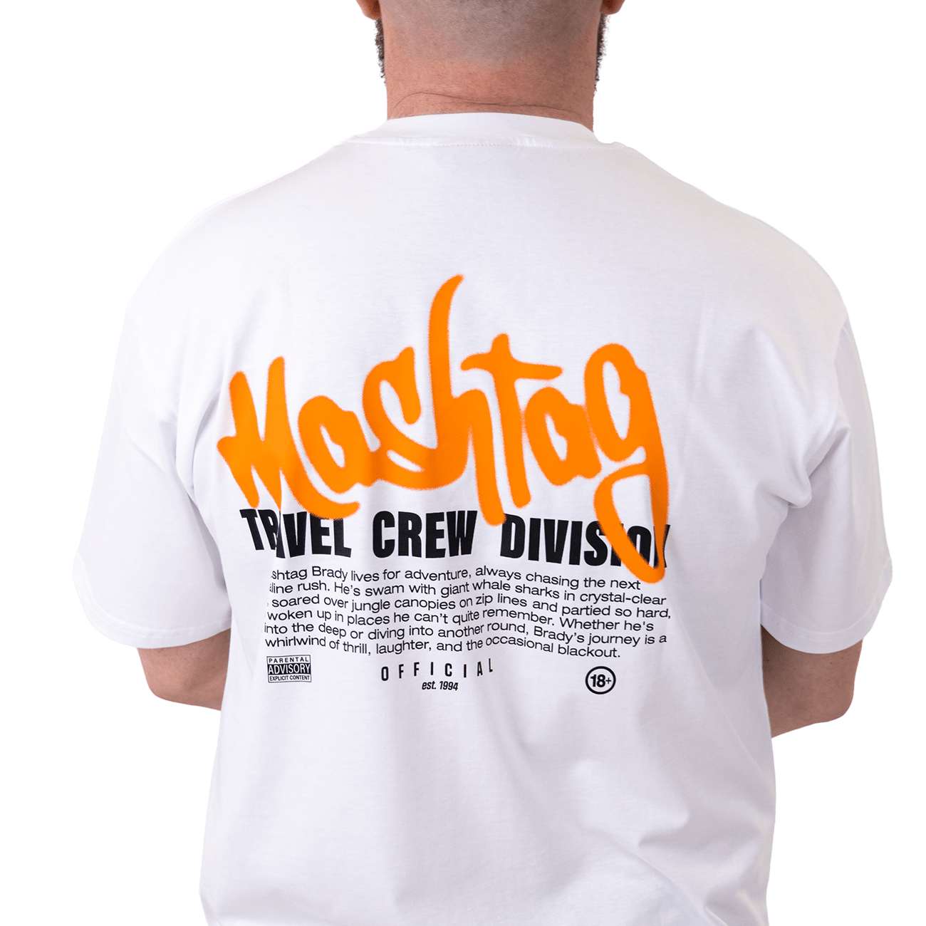 Travel Crew T Shirt White - Kecks