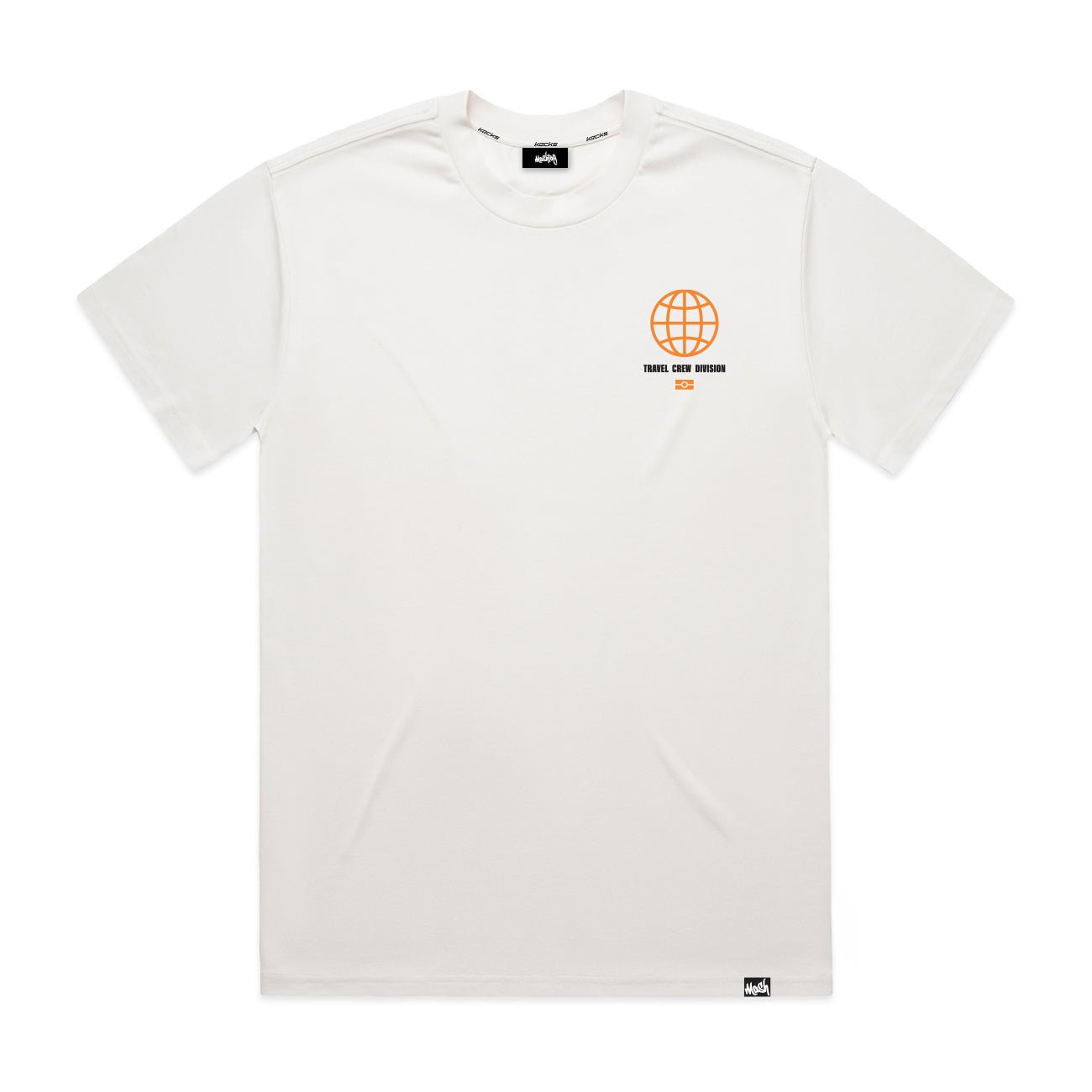 Travel Crew T Shirt White - Kecks