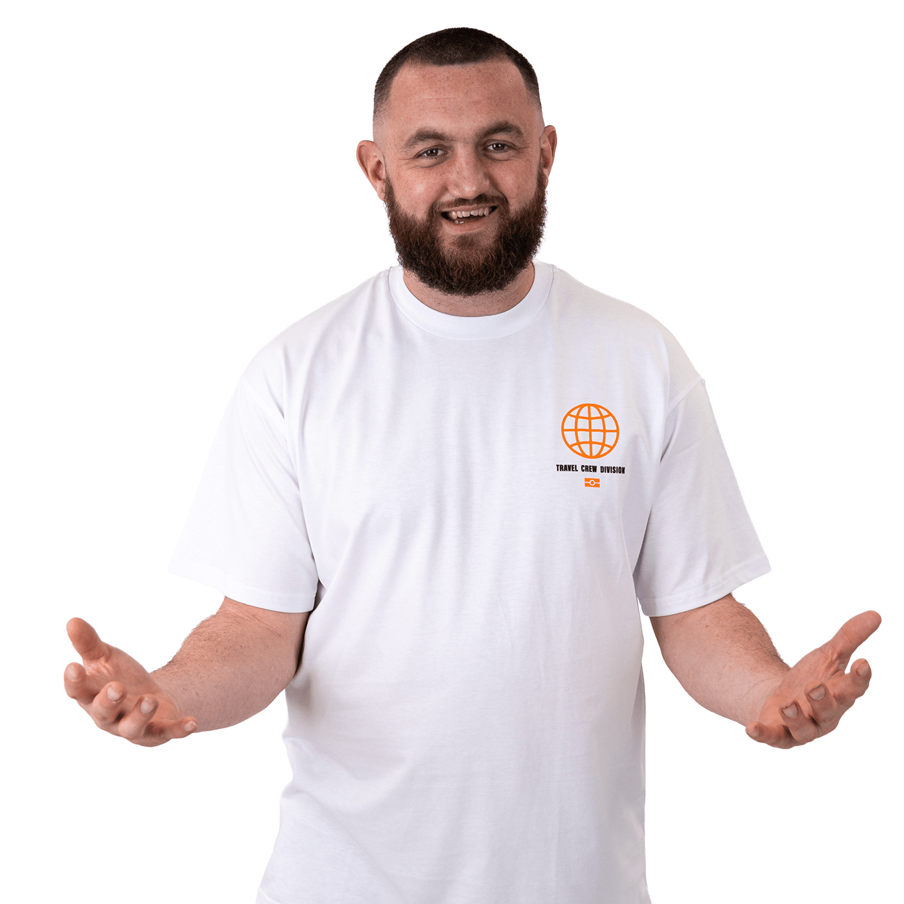 Travel Crew T Shirt White - Kecks