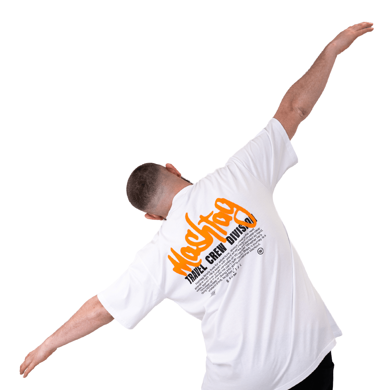 Travel Crew T Shirt White - Kecks