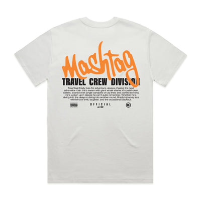Travel Crew T Shirt White - Kecks