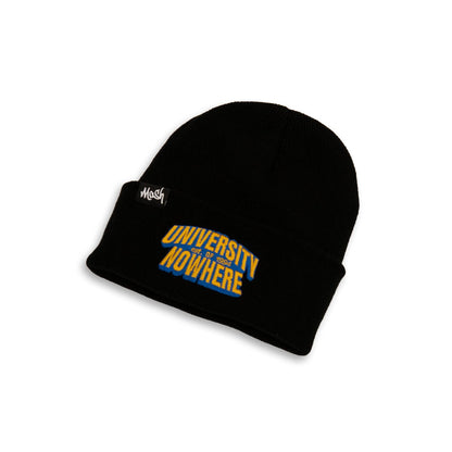 University Of Nowhere Black Beanie Hat - Kecks
