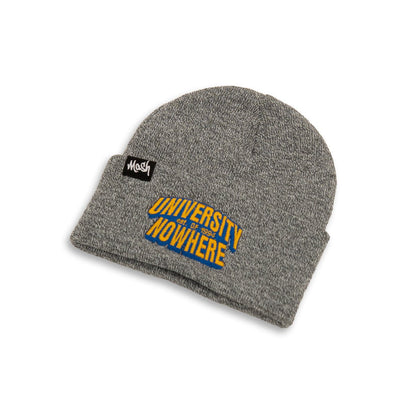 University Of Nowhere Grey Beanie Hat - Kecks