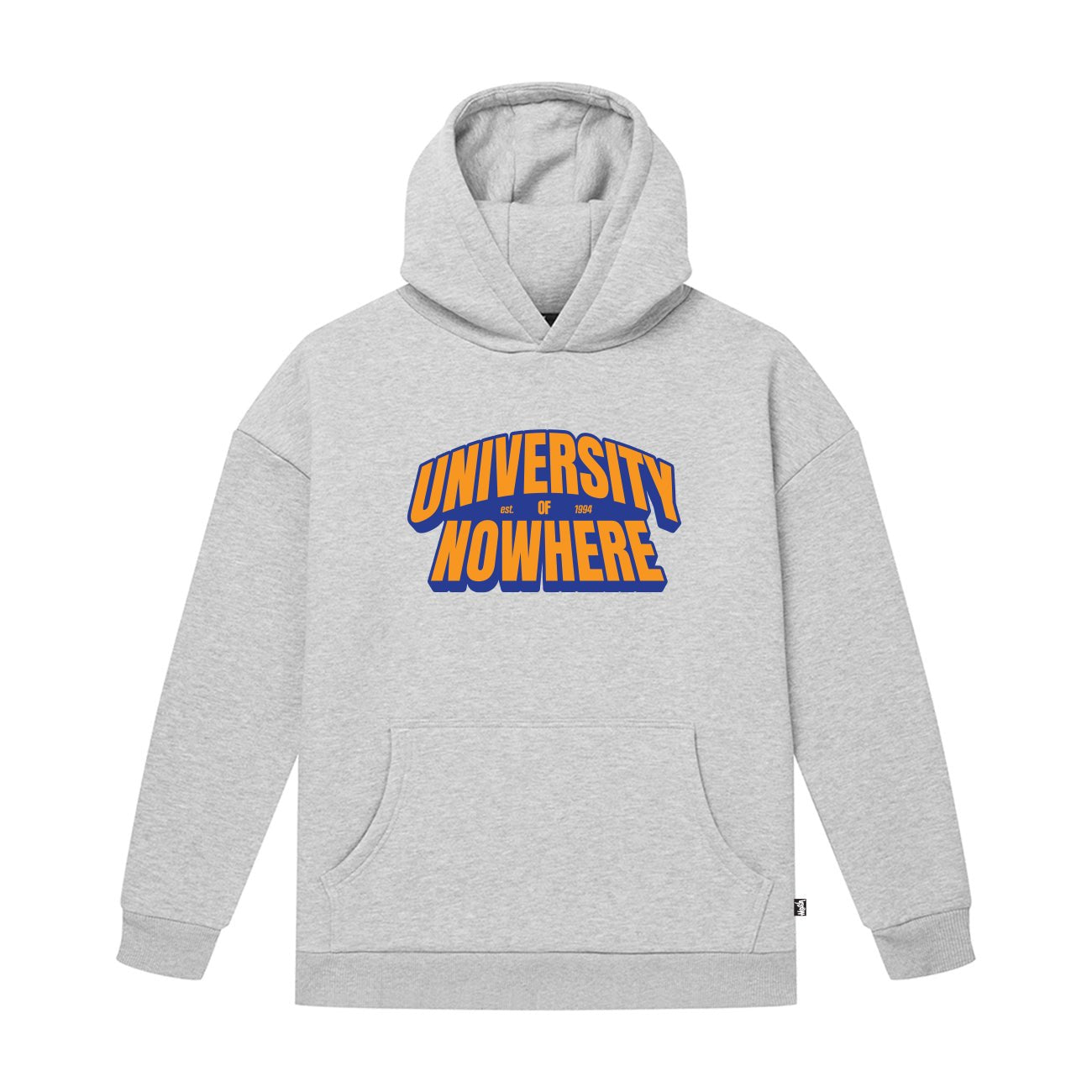 University Of Nowhere Hoodie – Grey Marl - Kecks