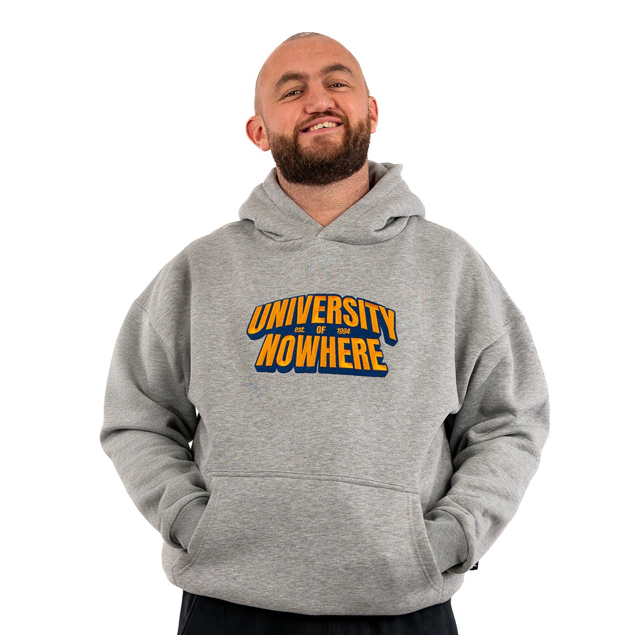 University Of Nowhere Hoodie – Grey Marl - Kecks