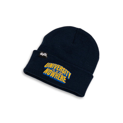 University Of Nowhere Navy Beanie Hat - Kecks