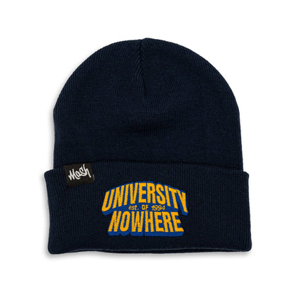 University Of Nowhere Navy Beanie Hat - Kecks