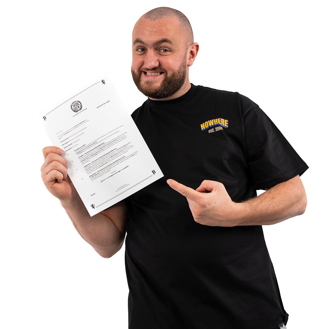 University Of Nowhere Tee – Black - Kecks